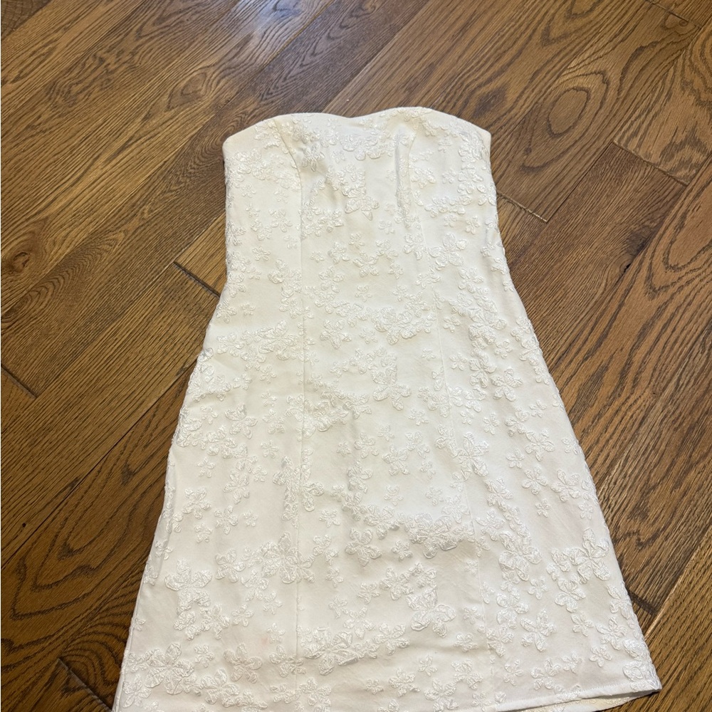 Princess Polly Ivory Strapless Dress